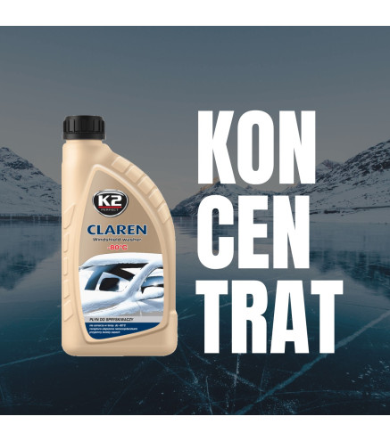 Płyn do spryskiwaczy koncentrat 1L -80C K2 Claren K611