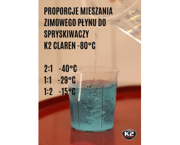 Płyn do spryskiwaczy koncentrat 1L -80C K2 Claren K611