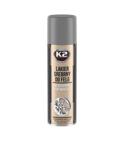 K2 SREBRNY LAKIER DO FELG 500 ML