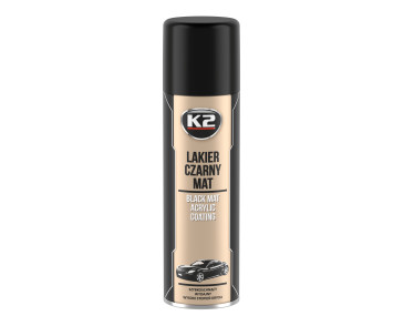 K2 LAKIER CZARNY MAT 500 ML