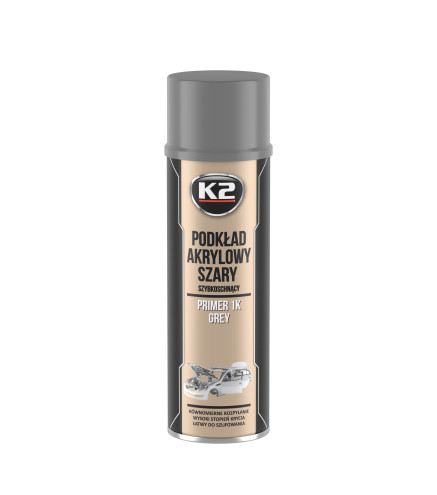 K2 SZYBKOSCHNĄCY AKRYLOWY PODKŁAD SZARY 500 ML