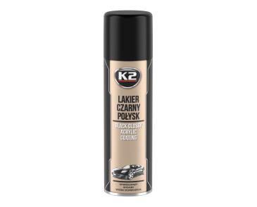 K2 LAKIER AKRYLOWY CZARNY POŁYSK 500 ML