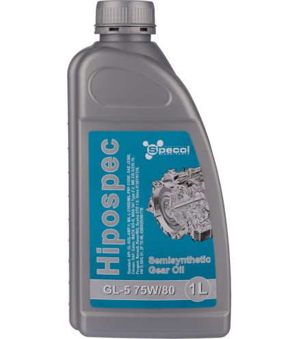 OLEJ SPECOL 75W80 1L GL4/GL5 HIPOSPEC PÓŁSYNT. / PRZEKŁADNIOWY