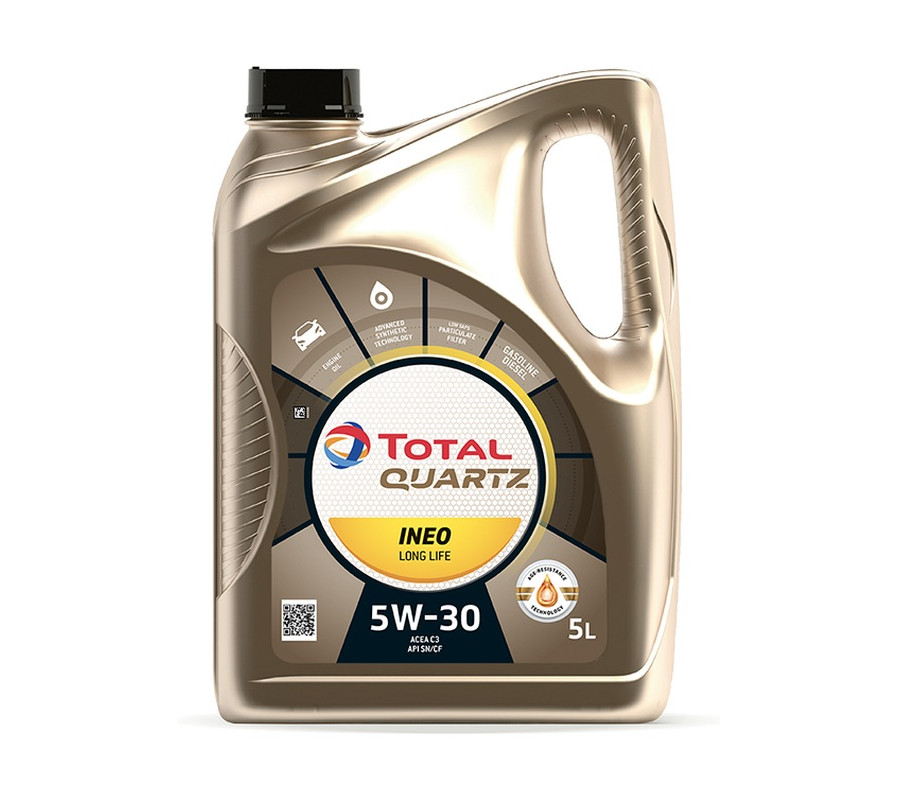 OLEJ TOTAL QUARTZ 5W30 5L INEO LONGLIFE SN  / LOW SAPS C3 / 229.51 / 504.00 507.00 / LL04 / C30 / POMPOWTR. / DPF