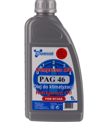 OLEJ DO KLIMATYZACJI SPECOL COMPRESSO PAG 46 1L UV / R134A
