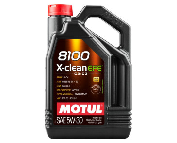 OLEJ MOTUL 5W30 4L X-CLEAN 8100 EFE C2/C3 / DPF / SN / 505.01 / 229.52 / LL04 / DEXO2 / 9.55535-S1/S3