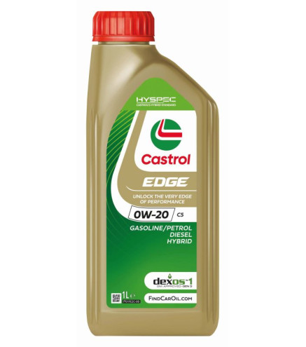 OLEJ CASTROL 0W20 1L EDGE / SP / C5/C6 / GF-6 / DEX1 GEN3 / STJLR.03.5006 / 229.71 / MS-6395 / M2C947-B1 / 9.55535-GSX