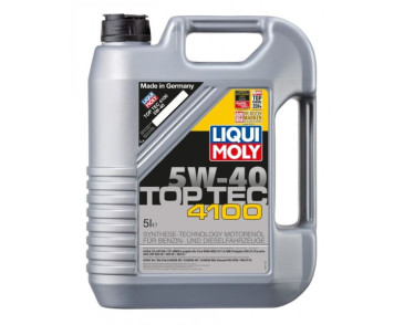 OLEJ LIQUI MOLY 5W40 5L TOP TEC 4100 / DPF/FAP / 502.00 505.00 505.01 / 229.31 / LL-04 / WSS-M2C 917-A