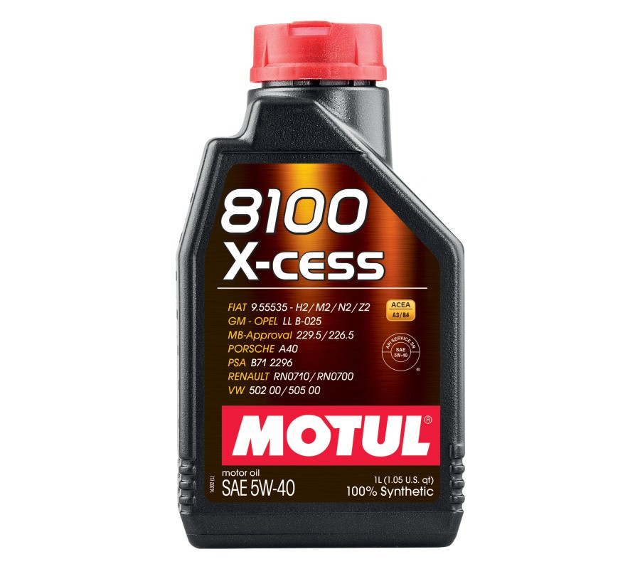 OLEJ MOTUL 5W40 1L 8100 X-CESS / A3/B4 / 502.00 505.00 / 229.5 226.5 / A40 / RN0710 / 9.55535 / B71 2296