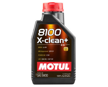 OLEJ MOTUL 5W30 1L 8100 X-CLEAN+ / C3 / 504.00 507.00 / 229.51 / LL04 / C30