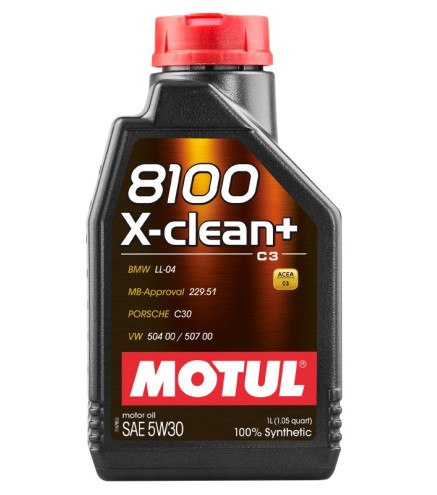 OLEJ MOTUL 5W30 1L 8100 X-CLEAN+ / C3 / 504.00 507.00 / 229.51 / LL04 / C30
