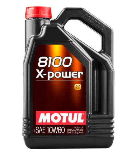 OLEJ MOTUL 10W60 5L 8100 X-POWER / SN/CF / A3/B4