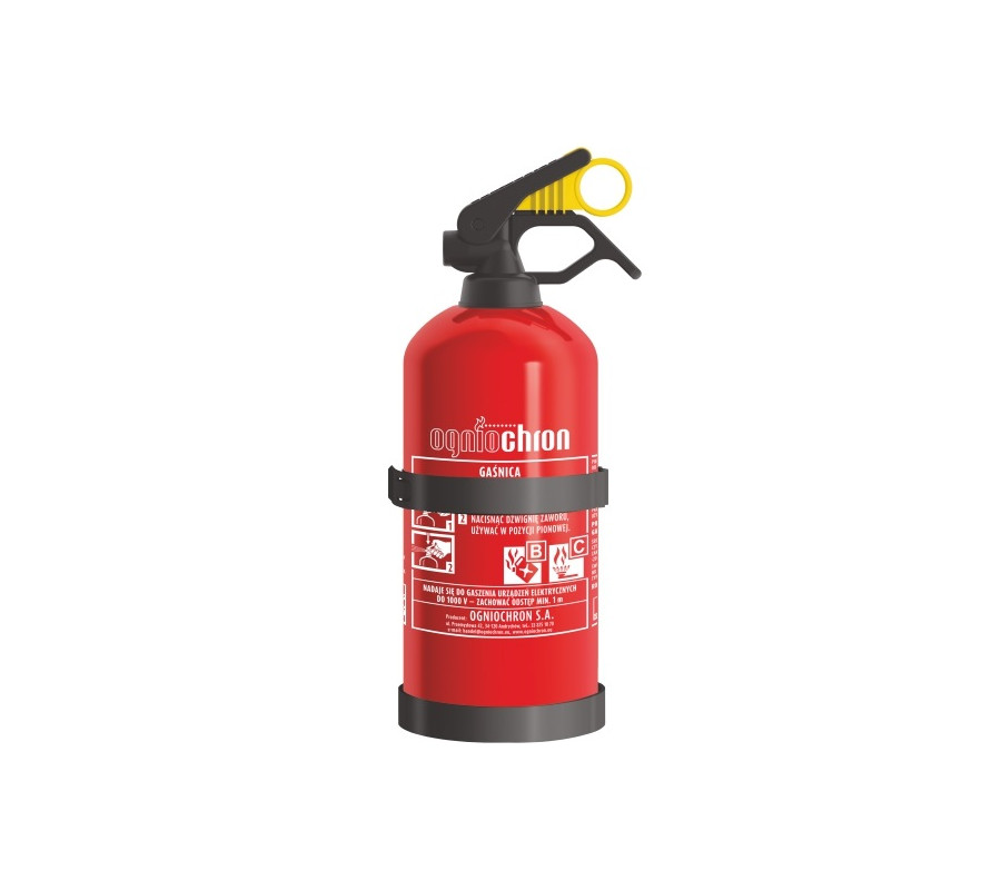 GAŚNICA PROSZKOWA 1KG GP-1Z BC Z WIESZAKIEM