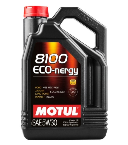OLEJ MOTUL 5W30 5L 8100 ECO NERGY SL/CF / A5/B5 / WSS M2C 913D / RN0700 / STJLR.03.5003 / HONDA / VOLVO