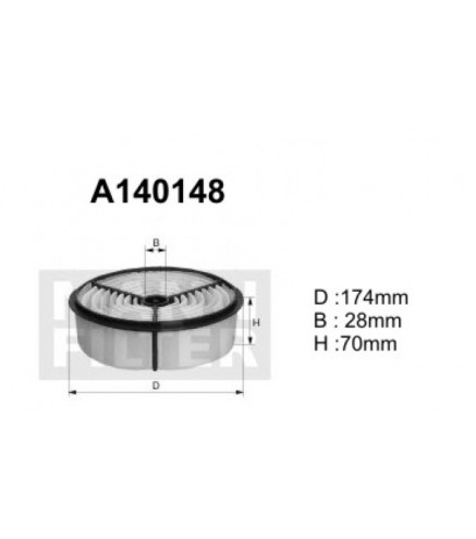A140148 Filtr powietrza Denckermann