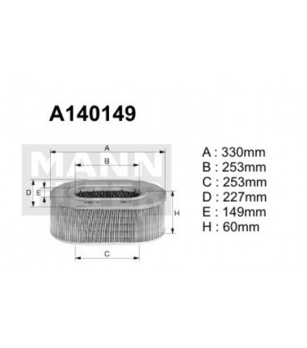 A140149 Filtr powietrza Denckermann
