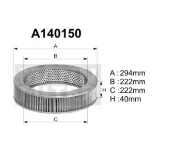 A140150 Filtr powietrza Denckermann
