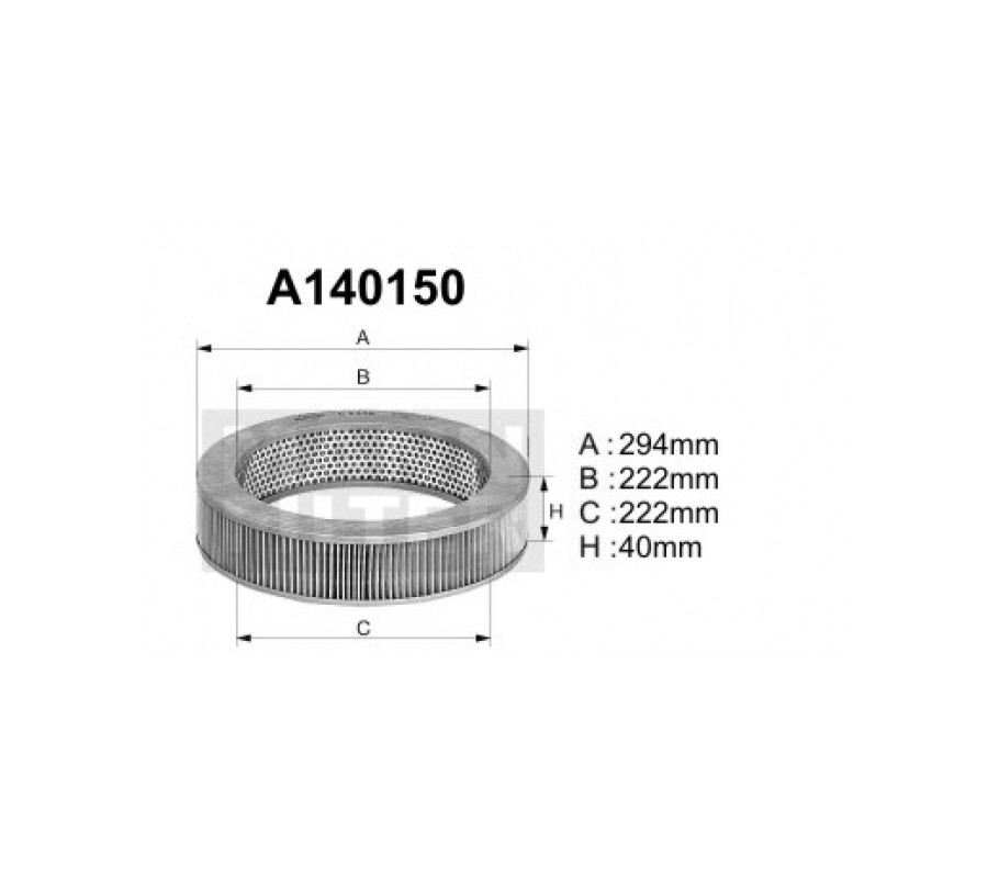 A140150 Filtr powietrza Denckermann