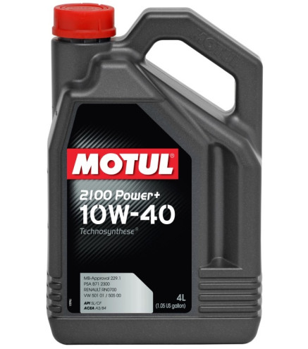 OLEJ MOTUL 10W40 4L 2100 POWER+ / 501.00 505.00 / 229.1 / PSA B71 2300 / RN 0700