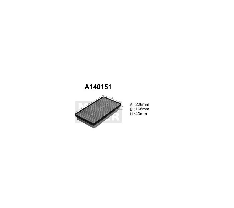 A140151 (AP167) Filtr powietrzaDENCKERMANN