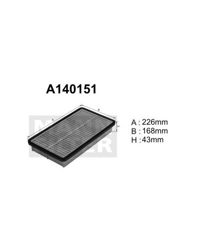A140151 (AP167) Filtr powietrzaDENCKERMANN