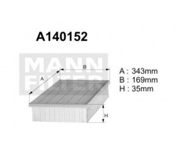 A140152 Filtr powietrza Denckermann