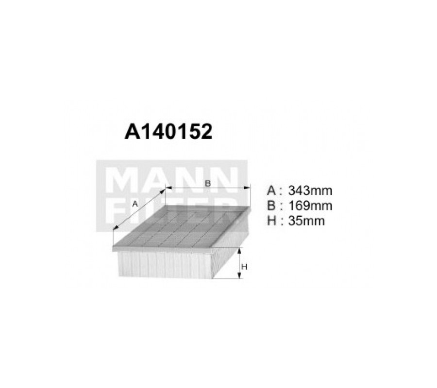 A140152 Filtr powietrza Denckermann