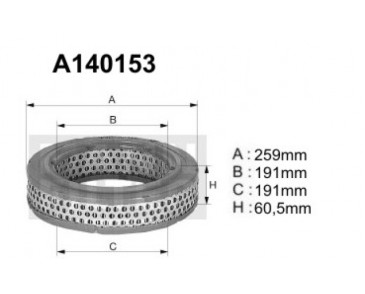 A140153 Filtr powietrza Denckermann
