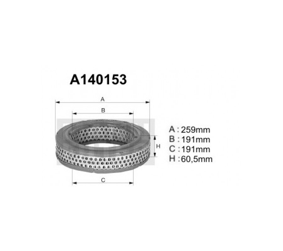 A140153 Filtr powietrza Denckermann