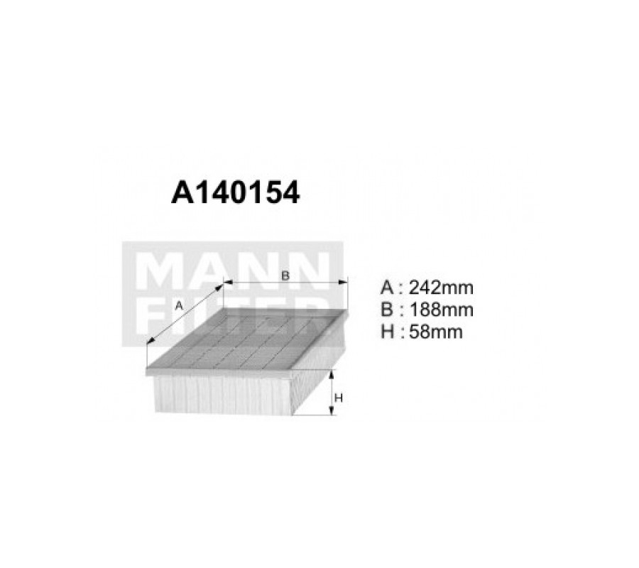A140154 (AP020/1) Filtr powietrzaDenckermann