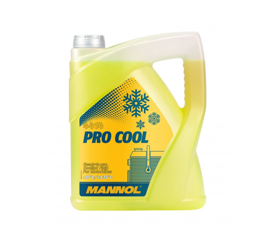 PŁYN DO CHŁODNIC MOTO. PROCOOL -40°C/+135°C 5L / MANNOL