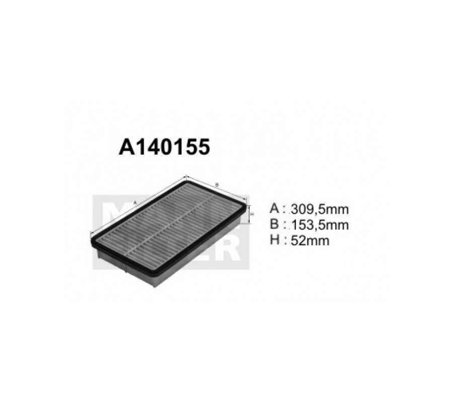 A140155 Filtr powietrza Denckermann