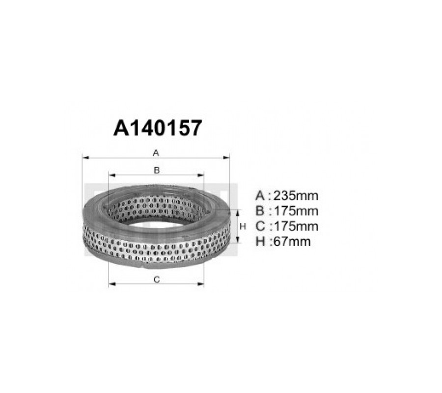 A140157 Filtr powietrza Denckermann