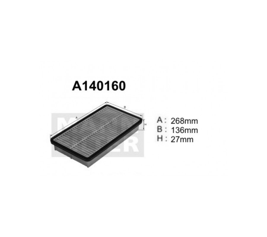 A140160 (AP177/2) Filtr powietrzaDENCKERMANN