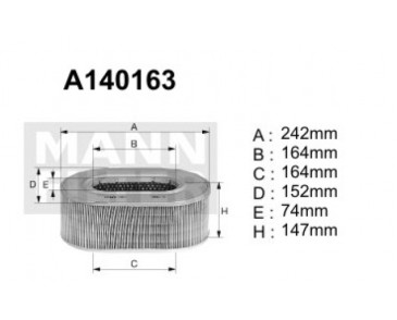 A140163 Filtr powietrza Denckermann
