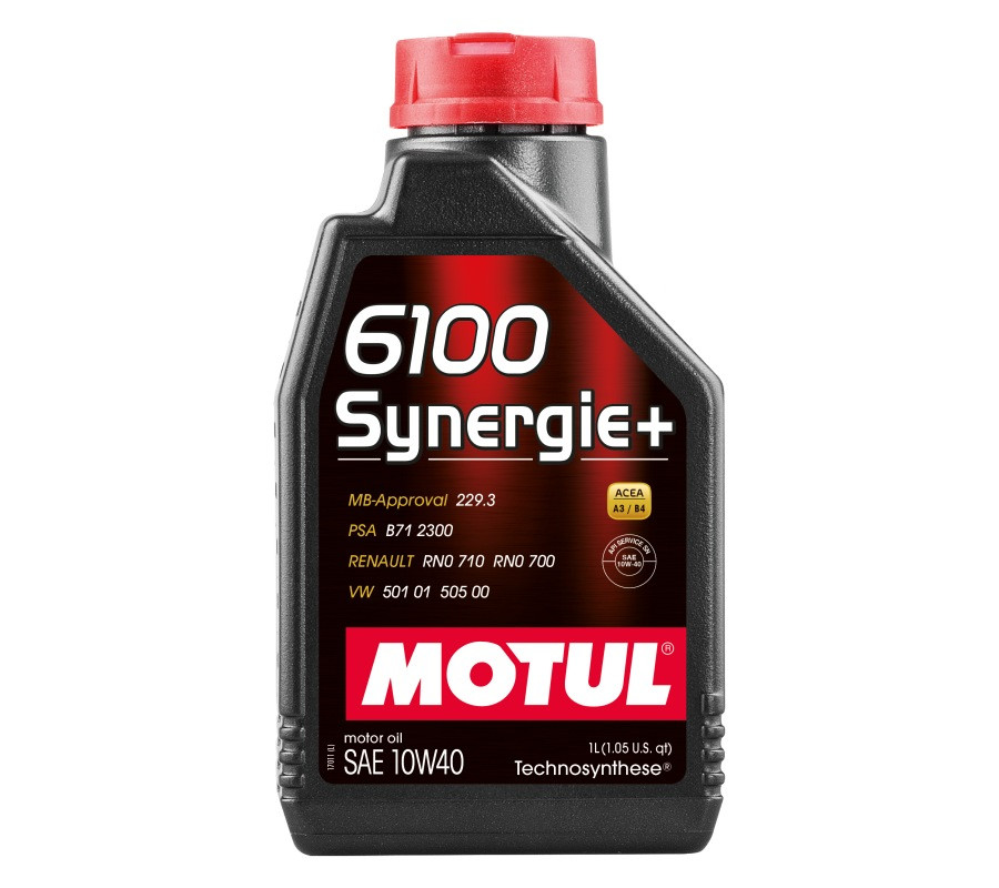 OLEJ MOTUL 10W40 1L 6100 SYNERGIE+ / A3/B4 / SN / 501.01 505.00 / 229.3 / B71 2300 / RN710