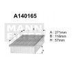 A140165 Filtr powietrza Denckermann