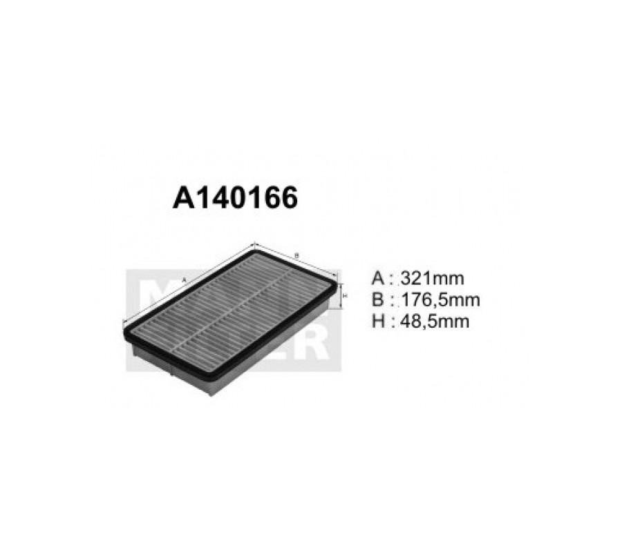A140166 (AP113/1) Filtr powietrzaDENCKERMANN