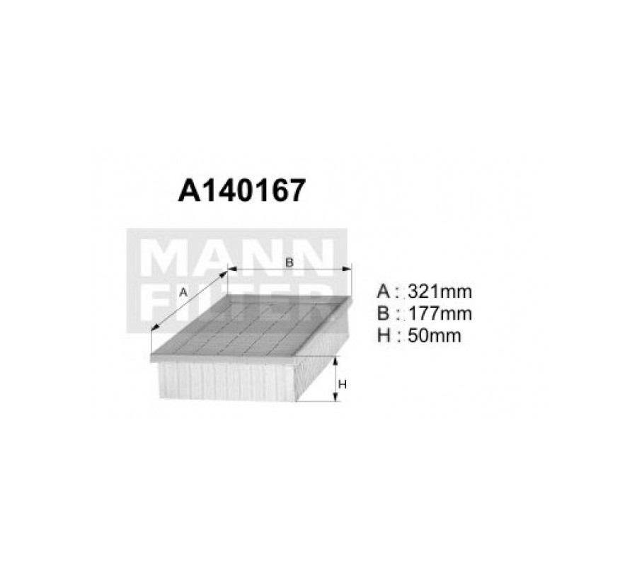 A140167 Filtr powietrza Denckermann