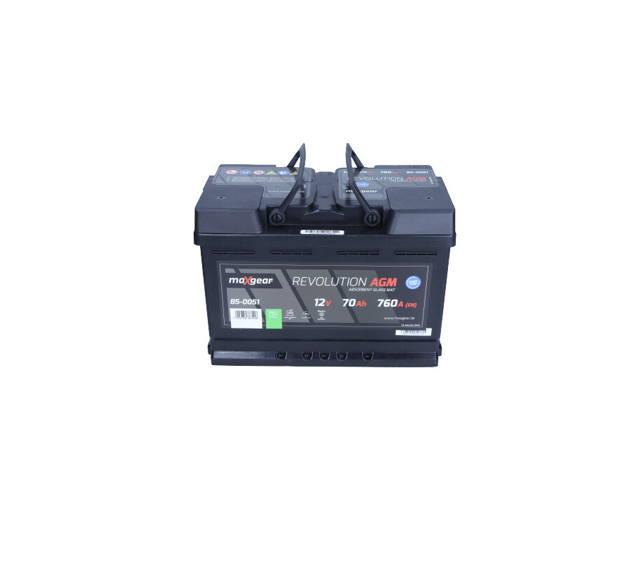 70AH 760EN P+ akumulator AGM MaxGear