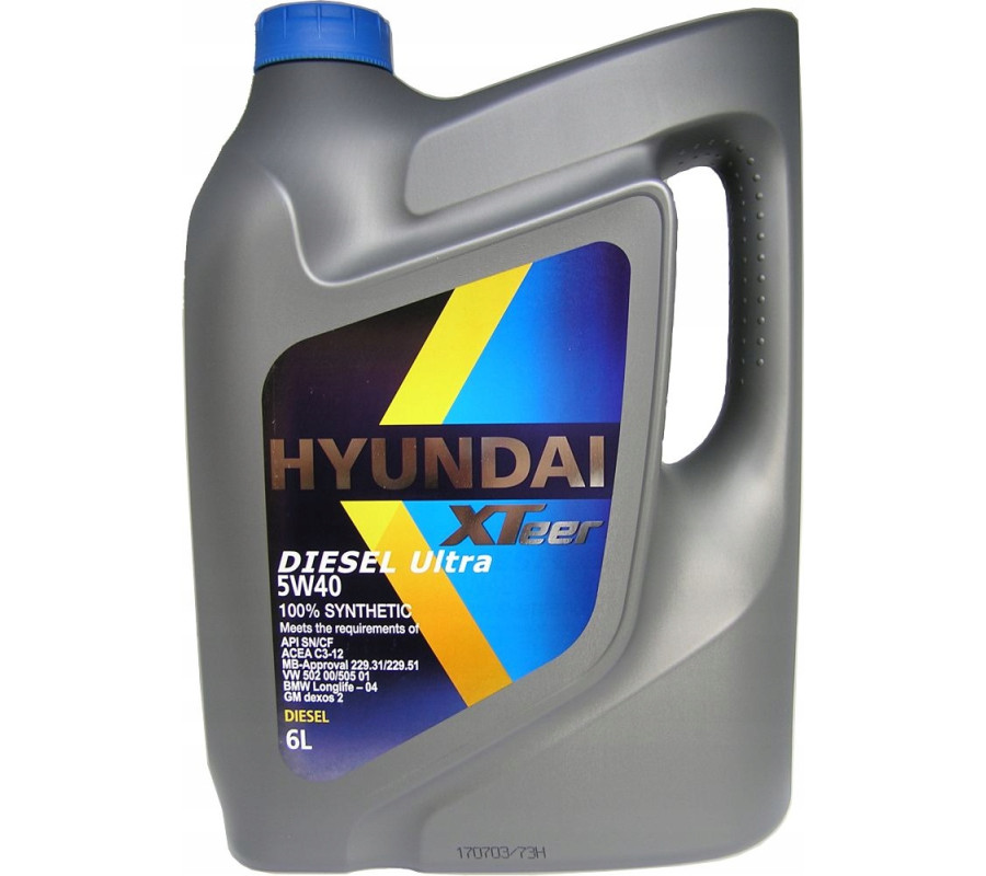 HYUNDAI XTeer 5W40 5W-40 Diesel ULTRA -6L olej OEM