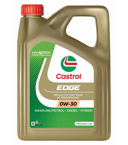 OLEJ CASTROL 0W30 4L EDGE TITANIUM C3 / SP / BMW LL04 / LL19FE / MB 229.31 229.51 226.5 / RN0710 / OPEL OV0401547