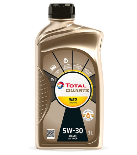 OLEJ TOTAL QUARTZ 5W30 1L INEO LONGLIFE SN  / LOW SAPS C3 / 229.51 / 504.00 507.00 / LL04 / C30 / POMPOWTR. / DPF