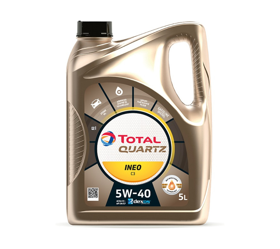 OLEJ TOTAL QUARTZ 5W40 5L INEO C3 / SN/CF / 229.51 / 502.00 505.01 / DEXOS2 / A40 / 9.55535-S2
