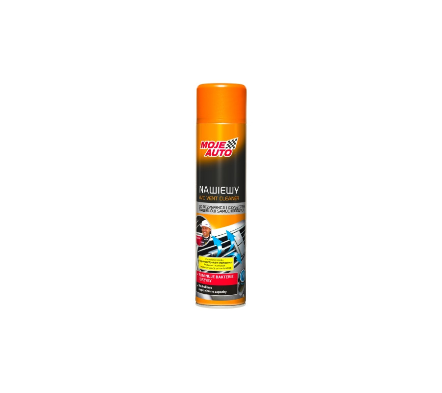ŚRODEK BIOBÓJCZY DO CZYSZCZENIA KLIMATYZACJI 600ML / MOJE AUTO / APLIKATOR