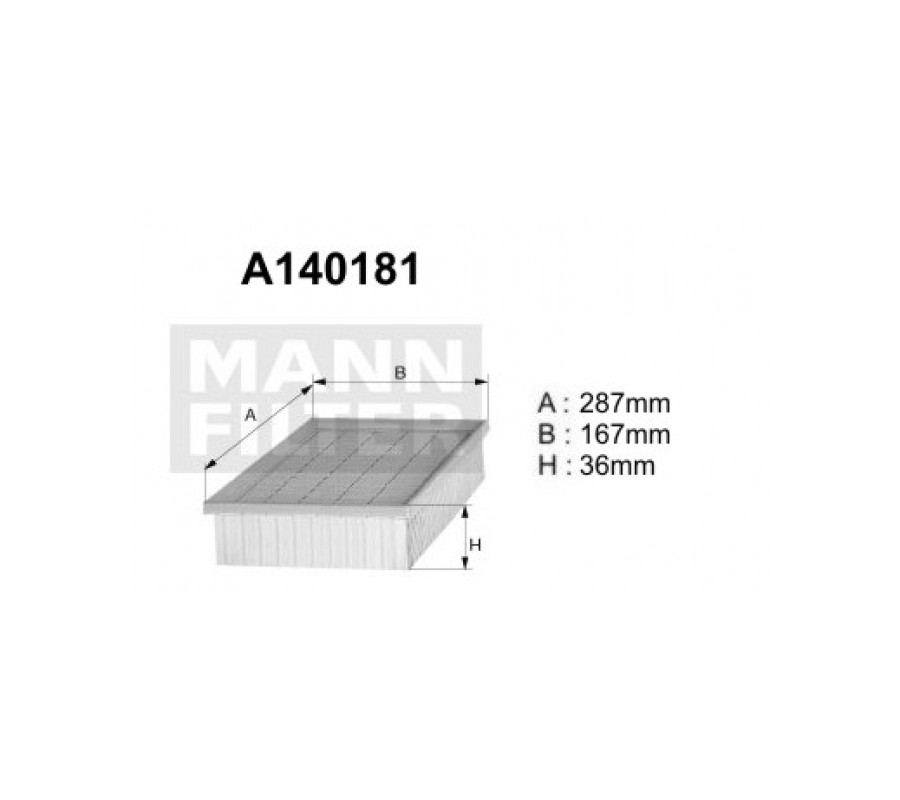 A140181 (AP111/1) Filtr powietrzaDENCKERMANN