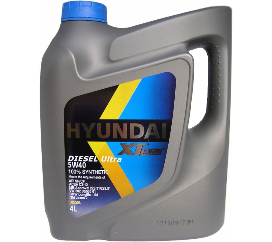 HYUNDAI XTeer 5W40 5W-40 Diesel ULTRA -4L olej OEM