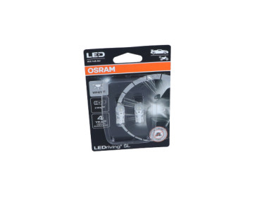 ŻARÓWKA LEDRIVING SL W5W BIAŁA BLISTER 2 SZT LED (BRAK ECE)