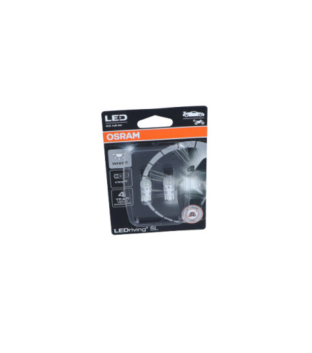 ŻARÓWKA LEDRIVING SL W5W BIAŁA BLISTER 2 SZT LED (BRAK ECE)