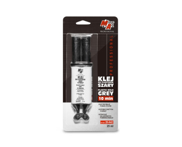 KLEJ DO PLASTIKU 25ML SZARY STRZYKAWKA / MA PROFESSIONAL